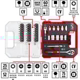 EINHELL  Bit- und Ratschen-Set in L-CASE, 37-teilig, Bit-Satz 