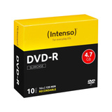 Intenso DVD-R 4,7 GB, DVD-Rohlinge 16fach, 10 Stück