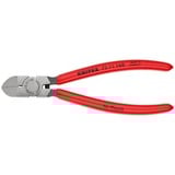 KNIPEX Seitenschneider 72 11 160, für Kunststoff, Schneid-Zange rot, Länge 160mm