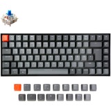 Keychron K2 Version 2, Gaming-Tastatur schwarz/grau, DE-Layout, Gateron Blue, RGB