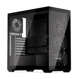 Krux EXO , Tower-Gehäuse schwarz, Tempered Glass x 2