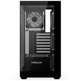 Krux EXO , Tower-Gehäuse schwarz, Tempered Glass x 2