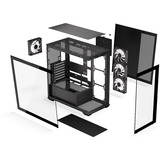 Krux EXO , Tower-Gehäuse schwarz, Tempered Glass x 2