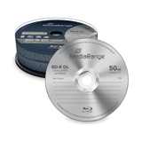 MediaRange BD-R Dual Layer 50 GB, Blu-ray-Rohlinge 6-fach, 25 Stück