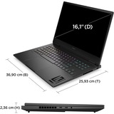 OMEN 16-wf1278ng, Gaming-Notebook schwarz, Intel® Core™ i7-14700HX, NVIDIA GeForce RTX 4070, 32 GB DDR5, 1 TB (1 TB SSD), Windows 11 Home 64-Bit