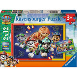 Ravensburger Kinderpuzzle Paw Patrol 3 Dino Movie 2x 12 Teile
