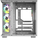 Thermaltake View 380 XL WS ARGB Snow White, Tower-Gehäuse weiß/holz, Tempered Glass x 2, Holz-Struktur