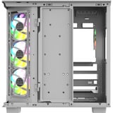 Thermaltake View 380 XL WS ARGB Snow White, Tower-Gehäuse weiß/holz, Tempered Glass x 2, Holz-Struktur