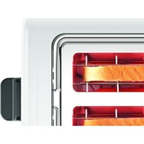 Bosch Kompakt-Toaster DesignLine TAT3P421DE weiß/schwarz, 970 Watt, für 2 Scheiben Toast