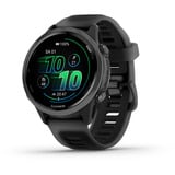 Garmin Garmin Forerunner 570 42mm   Black/Slate Grey, Smartwatch schwarz/dunkelgrau, 42 mm, Silikon-Amband