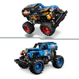 LEGO 42219 Technic Monster Jam Grave Digger Feuer und Eis, Konstruktionsspielzeug 