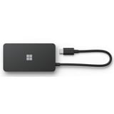Microsoft Surface USB-C Travel Hub, Dockingstation schwarz, HDMI, RJ-45, USB-A, USB-C
