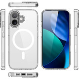 Nevox StyleShell SHOCKFlex, Handyhülle transparent, iPhone 17, kompatibel mit MagSafe