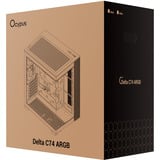 Ocypus Delta C74 ARGB , Tower-Gehäuse schwarz, Panoramaglas