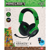 Razer Kraken V4 X - Minecraft Edition, Gaming-Headset schwarz/grün