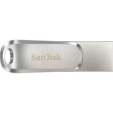 SanDisk Ultra Dual Drive Luxe 256 GB, USB-Stick silber, USB-A 3.2 Gen 1, USB-C 3.2 Gen 1