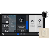 Shelly Wall Display X2 Silver + Blu H&T, Bedienteil silber