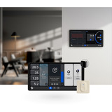 Shelly Wall Display X2 Silver + Blu H&T, Bedienteil silber