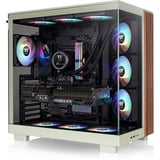 Thermaltake View 380 XL WS ARGB , Tower-Gehäuse hellgrün/holz, Tempered Glass x 2, Holzstruktur