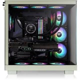 Thermaltake View 380 XL WS ARGB , Tower-Gehäuse hellgrün/holz, Tempered Glass x 2, Holzstruktur