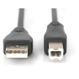 Digitus USB 2.0 Anschlusskabel USB-A (Stecker) > USB-B (Stecker) schwarz, 1,8 Meter