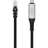 Digitus USB-C 3.2 Gen1 > RJ-45 Ethernet Kabel, 1Gbit/s, Adapter schwarz, 3 Meter, 10/100/1.000Mbit/s