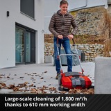EINHELL Akku-Kehrmaschine TE-SW 18/610 Li-Solo, 18Volt rot/schwarz, ohne Akku und Ladegerät