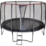 Exit Toys Trampolin PeakPro, Fitnessgerät schwarz, rund, 366 cm Durchmesser, inkl. Sicherheitsnetz und Leiter