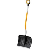 Fiskars X-series Ergonomischer Schneeräumer, gebogen, Schneeschieber schwarz/gelb, 53cm