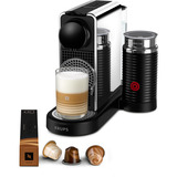 Krups Nespresso CitiZ & Milk Platinum XN630D, Kapselmaschine edelstahl