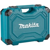 Makita Handwerkzeug-Set E-08458, 87-teilig blau, mit 2 Umschaltknarren, 1/2", 1/4" und 3/8", Koffer