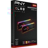 PNY DIMM 32 GB DDR5-6000 (2x 16 GB) Dual-Kit, Arbeitsspeicher schwarz, MD32GK2D5600036XRGB, XLR8 Gaming EPIC-X RGB, INTEL XMP, AMD EXPO