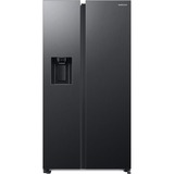 SAMSUNG RS6GCG885DB1EG, Side-by-Side edelstahl (dunkel), AI Energy Mode, Metal Cooling, Festwasseranschluss