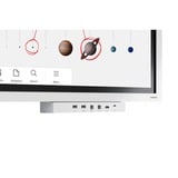 Samsung Flip Pro WM65B, Public Display weiß, UltraHD/4K, Multitouch, USB-C