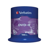 Verbatim DVD+R 4,7 GB, DVD-Rohlinge 16fach, 100 Stück
