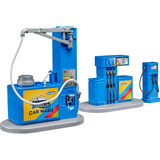 bruder 62113 Zubehör Tankstelle mit Waschplatz, Spielgebäude 