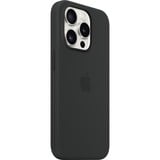 Apple Silikon Case mit MagSafe, Handyhülle schwarz, iPhone 15 Pro