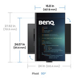 BenQ RD280UA Programmiermonitor, LED-Monitor 71.6 cm (28.2 Zoll), schwarz, UltraHD/4K, IPS, HDR, USB-Hub, USB-C