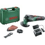 Bosch Akku-Multifunktions-Werkzeug UniversalMulti 12, 12Volt grün/schwarz, Li-Ion-Akku 2,5Ah, im Koffer