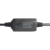 Digitus Aktives USB 2.0 Verlängerungskabel, 10 Meter schwarz, Repeater Kabel