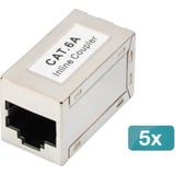 Digitus CAT 6A Modulare Kupplung, geschirmt, 5 Stück, Keystone-Modul 