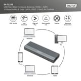 Digitus DA-71156 USB M.2 SSD , Laufwerksgehäuse aluminium, NVMe + SATA 10 Gbps 