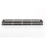 Digitus Modulares High Density Patchpanel, 24-Port, Rack Mount, geschirmt schwarz, 1 HE, für Keystone-Module, mit Beschriftungsfeld