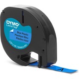 Dymo LetraTag Kunstoffband S0721650, Schriftband blau, 12 mm x 4 m