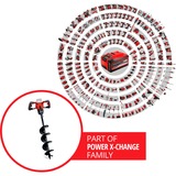EINHELL Professional Akku-Erdbohrer GP-EA 18/150 Li BL - Solo, 18Volt rot, ohne Akku und Ladegerät