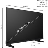 JVC LT-32VH5355, LED-Fernseher 80 cm (32 Zoll), schwarz, WXGA, Tripple Tuner, Smart TV, TiVo Betriebssystem