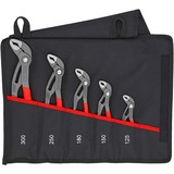 KNIPEX Cobra-Set, 5-teilig, Zangen-Set schwarz, gezahnte Griffflächen, integrierter Klemmschutz