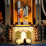 Lumibricks Steampunk Stadtbrücke, Konstruktionsspielzeug 