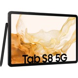 SAMSUNG Galaxy Tab S8 128GB, Tablet-PC dunkelgrau, Android 12, 5G