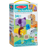 Spin Master Melissa & Doug - Blockables Safari Spielset, Konstruktionsspielzeug 